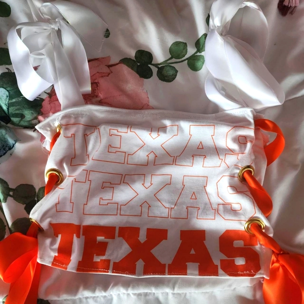 Texas longhorns corset top
